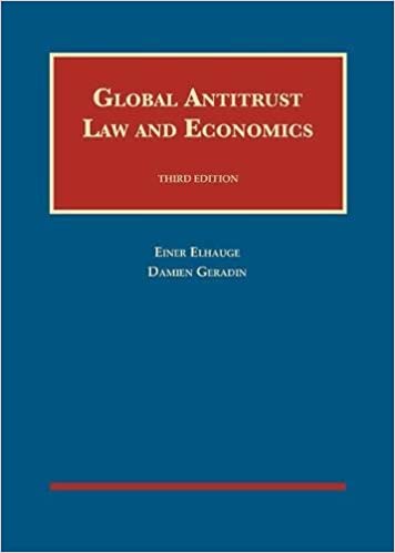 Global antitrust law and economics / Einer Elhauge, Damien Geradin